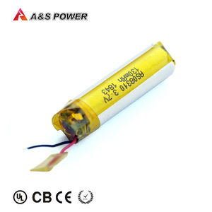 3,7 v lipo battery pack-130 mah cylindrical 08310 Li-ion lithium rechargeable - Product Image 2
