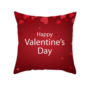 In Stock federa fiore rosa rossa Customized san valentino fodera cuscino di lusso per gli amanti - Product Image 4