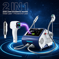 Perfectlaser Professionnel Double Poignée 100 Millions de Coups Pointe Faciale 8mm Laser Diode Indolore Machine Laser Picoseconde