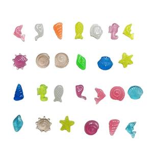12 Soorten Lichtgevende Kleine Plastic Zeedieren Diy Aquarium Decoraties Met Dolfijnschelp Zeester Walvis Lichtgevende Vissen - Product Image 5