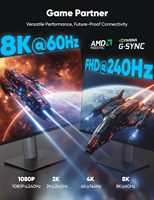 Câble 8K 60Hz 1.4, câble DP tressé ultra haute vitesse pour ordinateur portable, PC, téléviseur, moniteur de jeu et plus encore