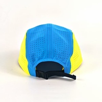 Casquette de sport et de camping unisexe personnalisable avec logo, 5 panneaux, en toile et maille respirante, imperméable, toutes saisons, perforations laser, pour la pêche et la randonnée