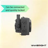Projecteur Blinder RGBALC 6-en-1 étanche IP65 avec anneau LED pour concerts en extérieur et événements scéniques
