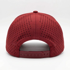 Casquette de <span class=keywords><strong>golf</strong></span> BSCI personnalisée perforée au laser, 5 panneaux, imperméable, avec cordon, casquette de baseball sportive, casquette snapback légère de qualité supérieure - Product Image 3
