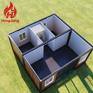 Rumah kontainer Vila Modular mewah siap dibuat kamar mandi konstruksi baja Prefab bertenaga surya 5950x3000x2800mm desain Modern - Product Image 2