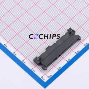 SATA-502-F22S1BY-N Hard Drive Connector (SAS/SATA/M.2) SMD Connector SATA Female 22P Horizontal Mount - Product Image 1