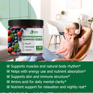 Premium Quality 6 In 1 Formula Support Daily Balance and Inner Strength Ashwagandha Gummies GABA L-Theanine <b>Supplement</b> - Product Image 4