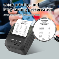 Imprimante thermique portable HZTZ 58 mm pour reçus, USB+BT, 203 DPI, 70 mm/s, garantie 1 an, mini batterie Li-ion, papier thermique en stock, ROHS