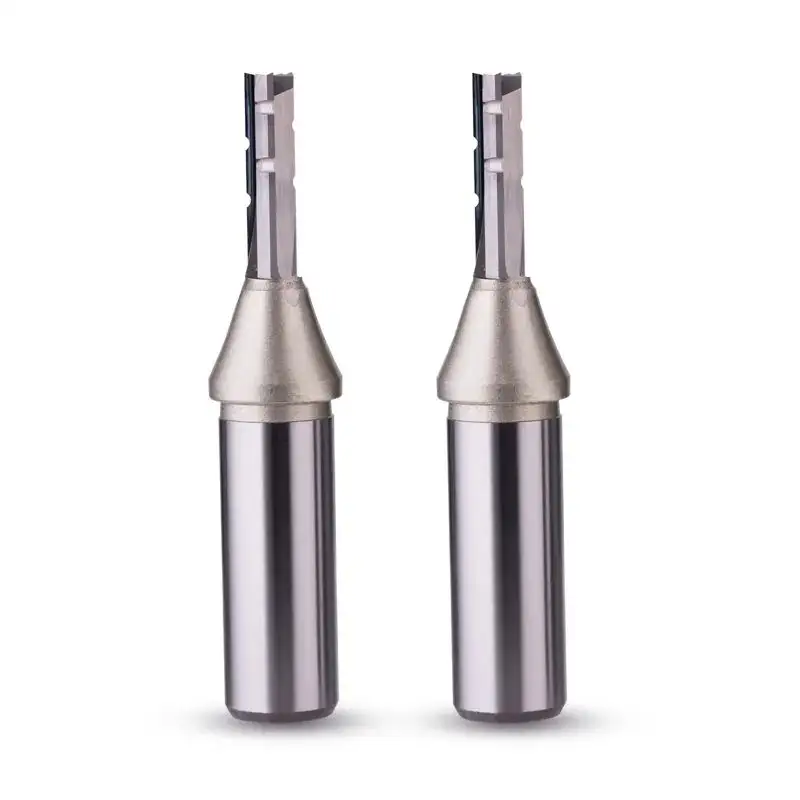 Fengke freze uçları karbür keskin uçlu 3 flüt boyutlandırma CNC Router Bit yerleştirme kesici End Mill