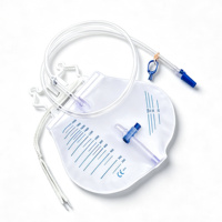 Sac de drainage urinaire à membrane épaisse à valve unique TEXNET avec désinfection infrarouge lointain, certifié CE, dispositif médical de classe I, tailles 600 ml/900 ml