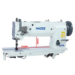 MC 6620 380MM Long arm compound feed flat bed double needle lockstitch sewing machine for heavy duty