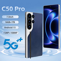 Nuevo Teléfono Inteligente Camon 50 Pro 5G 2026, Pantalla de 7.3 Pulgadas, Octa Core, 16GB+1TB, Android 15, LTE, CDMA, Doble SIM, Desbloqueado, para Juegos