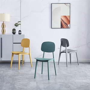 Commerical Used Chromed Stainless Steel Legs Cafe Restaurant <strong>Chairs</strong> PP Plastic Dining <strong>Chair</strong> for Home Kitchen - Product Image 2