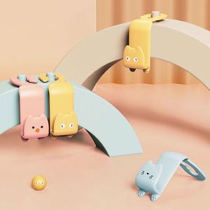 Modern Cute Cat Simplicity Hanger Bar <b>Car</b> Seat <b>Hook</b> Behind-seat Accessories Organizer Plastic 2pcs JY Brand - Product Image 4