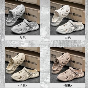 รองเท้าแตะผู้ชายแบบสวมหน้าร้อน ระบายอากาศได้ดี ปิดนิ้วเท้า พื้นกันลื่น ผลิตด้วยวิธีฉีดขึ้นรูป เหมาะสำหรับใส่กลางแจ้ง - Product Image 4