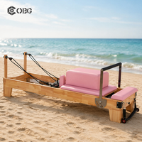 Machine de Pilates Reformer professionnelle en bois de chêne massif pour studio et salle de sport