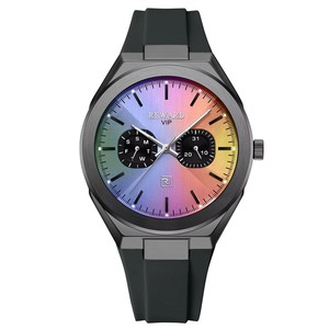 นาฬิกาข้อมือผู้ชาย REWARD รุ่น Genuine Resin Tape  แบบมัลติฟังก์ชั่น  หน้าปัดกระจก 22 มม.  เข็มเรืองแสง กันน้ำ รุ่น RD932106M - Product Image 1
