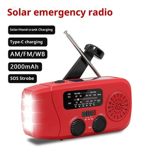 Radio <span class=keywords><strong>Linterna</strong></span> Multifuncional de Emergencia Solar Súper Brillante con Manivela Recargable - Product Image 4