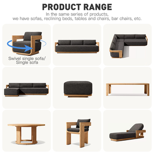 Gỗ Tếch đồ gỗ ngoài trời cắt sofa đặt vườn Gỗ Tếch sofa Set cho <span class=keywords><strong>Patio</strong></span> vườn KHÁCH SẠN CĂN HỘ - Product Image 2