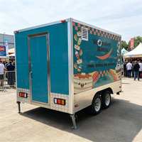 Remorque alimentaire multifonctionnelle certifiée DOT en tôle galvanisée pour la vente de glaces et de frites