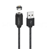 Vente directe d'usine circulaire mâle en aluminium 2 broches pogo câbles d'alimentation magnétiques adaptateur de connecteur de câble micro USB