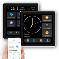 Zigbee 4 Zoll intelligenter intelligenter Touchscreen-Steuerungslicht Smart Home-Bildschirm Wandschalter mit Touchscreen-LCD-Display