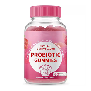 Suppléments gommeux probiotiques féminins pour les femmes Santé vaginale et digestive Prébiotique et vitamine B Bonbons mous à base de plantes - Product Image 6