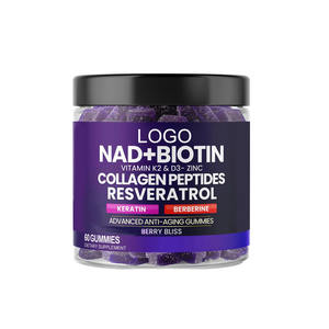 Gomitas de Suplementos Herbales NAD+Biotina, Procesamiento OEM Personalizado - Product Image 1