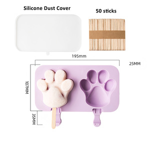 Molde de silicona de grado alimenticio con diseños de muñeco de nieve de dibujos animados, elipse y conejo, ecológico, reutilizable, apto para lavavajillas, para helado y paletas DIY - Product Image 3