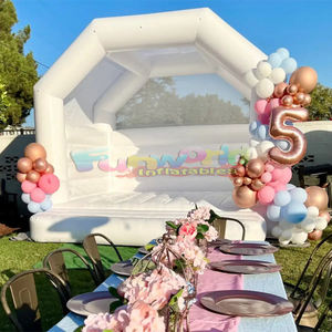 ลูกบอลเป่าลมพีวีซีสำหรับเด็กหัดเดินสีขาวสำหรับงานปาร์ตี้มูนวอล์กกลางแจ้งบ้านเด้งแบบจำลองจำนวนเด้ง - Product Image 5