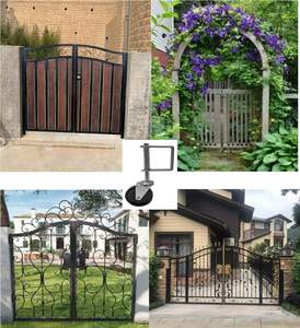 Roulette de porte à ressort Pneu en caoutchouc solide Rotation à 360 degrés Support universel de qualité agricole commerciale robuste - Product Image 6