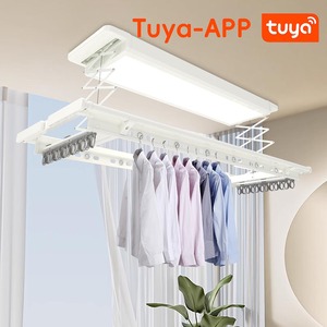 Porte-linge intelligent à LED pour <span class=keywords><strong>plafond</strong></span>, résistant à la rouille, idéal pour les maisons en bord de mer - Product Image 2