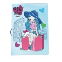 Housse de passeport de voyage 3D Unique Fashion Journey avec bande élastique