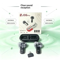Microphone Lavalier Sans Fil J06Pro Omnidirectionnel Un Émetteur Deux Récepteurs Anti-Vent Réduction du Bruit Affichage Numérique