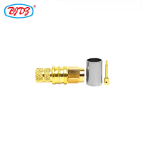 Connecteur coaxial RF plaqué or SMA mâle pour câble LMR300 LMR-300 5D-FB RG6, en stock chez le fabricant