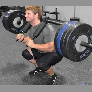 Équipement de gymnastique commerciale Gym de fitness sûre Accessoires d'équipement de gymnastique de barre de squat de sécurité avec plusieurs poids