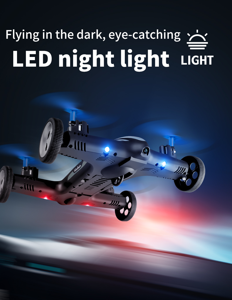 Remote Control Air-Ground Flying Cars Mini Dron 4K Hd Camera Aerial Photography RC Drone Quadcopter Children's Toy Gift