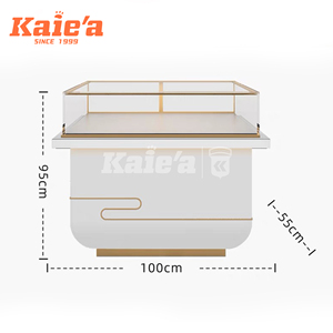 Ánh Sáng Sang Trọng Vàng Bạc Trang Sức Hiển Thị Giá Thanh Lịch Ngọc Bích Cho Showcase Cho Đồng Hồ Kính Trường Hợp Cho Bảo Tàng Phòng Triển Lãm - Product Image 4