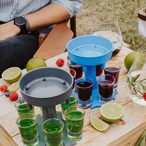 Dispensador de Bebidas, Vino y Licores de Plástico PP Ecológico, Directo de Fábrica, 6 Vasos Coloridos, Distribuidor de Agua, Herramienta para Fiestas, Logotipo Personalizado - Product Image 4