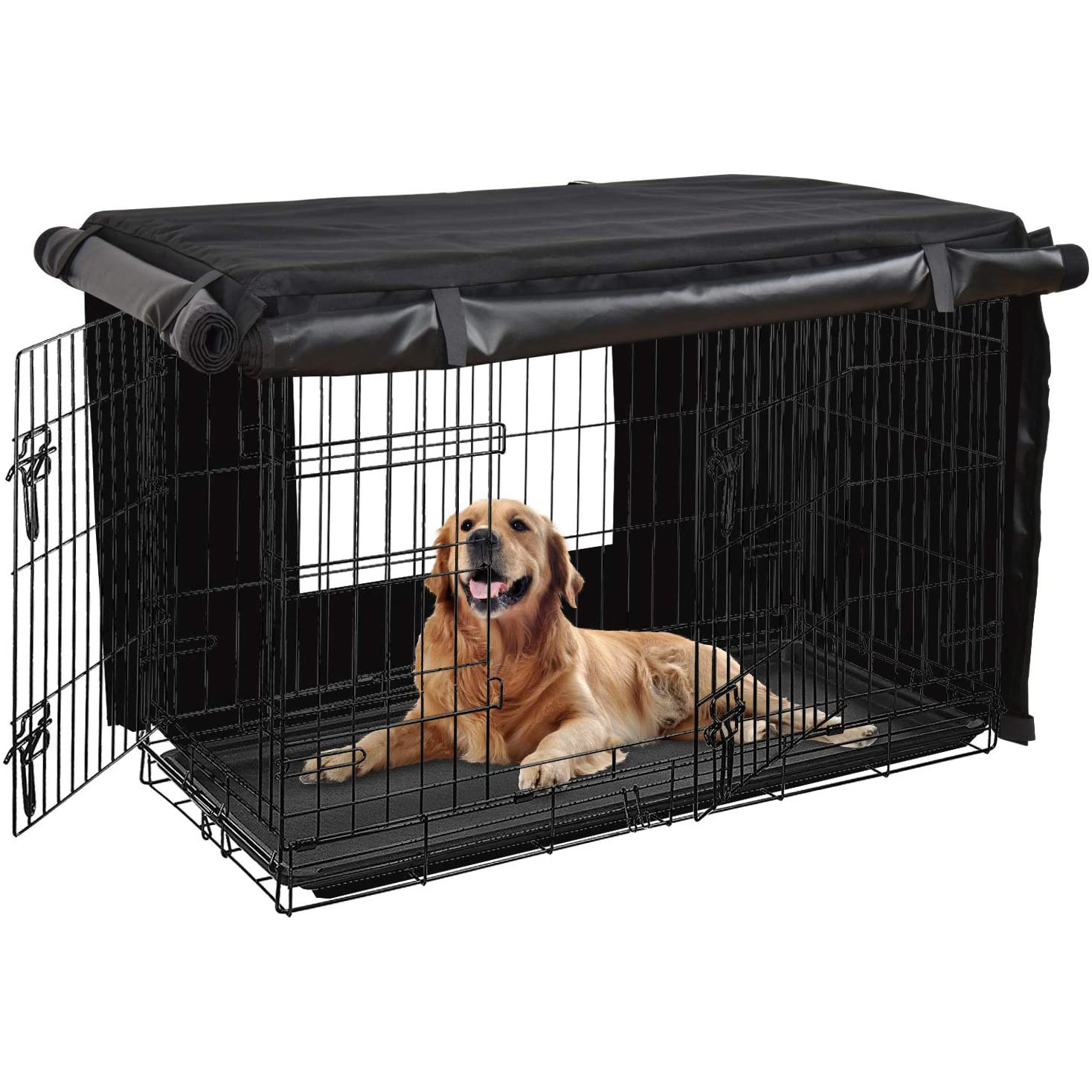 1.3kg Warm Rain Waterproof Dog Cage Cover 54 Dog Crate Cover 50cm X 40cm X 40cm
