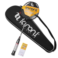 Raquette de badminton en carbone intégral personnalisée à bas prix avec sac de raquette