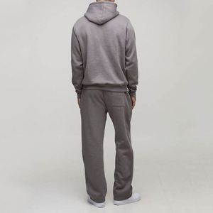 Charcoal <b>Grey</b> <b>Hoodie</b> Sweatpants Custom Label <b>Men</b> Two Piece Tracksuit - Product Image 2