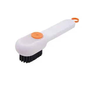 Multifunctional Soft Bristle Household Cleaning Brush Long Handled <b>Shoe</b> Brush with Color Contrast Cleaning Tool - Product Image 6