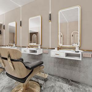 Specchio a Parete a Figura Intera con Illuminazione LED, Specchio da Parete di Grandi Dimensioni, Adatto per l'Uso in Saloni di Bellezza, Bagni e Hotel - Product Image 1