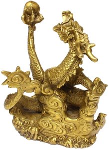 Matériau de résine Fengshui En Laiton Fait Main <span class=keywords><strong>Chinois</strong></span> <span class=keywords><strong>Dragon</strong></span> <span class=keywords><strong>Figurine</strong></span> pour Cadeaux - Product Image 3