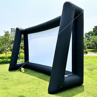 Grand écran de cinéma gonflable extérieur support de projection mobile et portable affichage publicitaire
