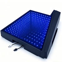 Panneau de sol LED RGB professionnel Abyss - Carreaux miroir infini multicolores pour l'éclairage haut de gamme des bars et discothèques