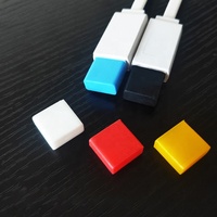 Cubierta de enchufe USB de goma de silicona, tapas protectoras de unidad flash para Extremo macho USB, 1000 unids/pack