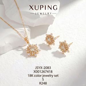 Joyería <span class=keywords><strong>XUPING</strong></span> al por Mayor, Conjuntos de Joyería Diaria Geométrica para Mujer con Perlas de Imitación y Circonitas Cúbicas Sintéticas, <span class=keywords><strong>Material</strong></span> de Aleación, Múltiples Estilos - Product Image 1