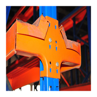Système de rayonnage à poutres traversantes HUAWU 1500 kg/palette, acier Q235, rayonnage industriel haute densité pour entrepôt, DT-03